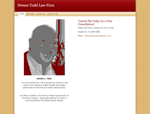 Tablet Screenshot of dwanetoddlawfirm.com